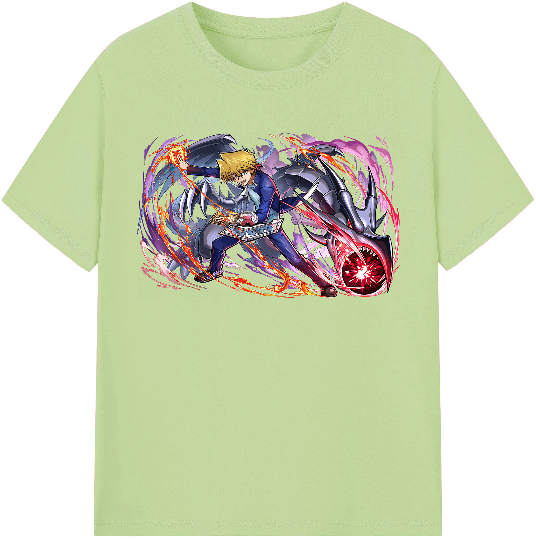 （画像用） 遊☆戯☆王 Yu-Gi-Oh! 綿100％半袖Tシャツ（フロントプリント）